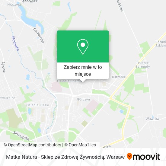 Mapa Matka Natura - Sklep ze Zdrową Żywnością