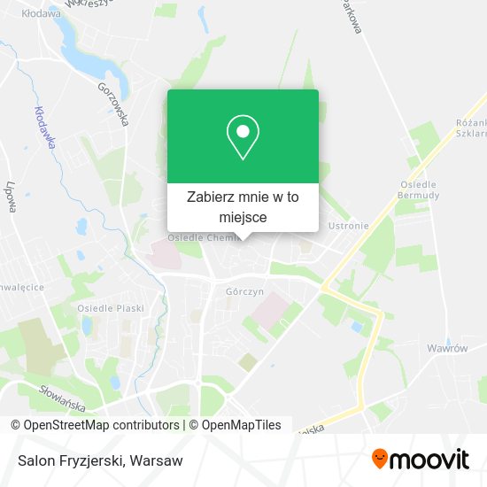 Mapa Salon Fryzjerski