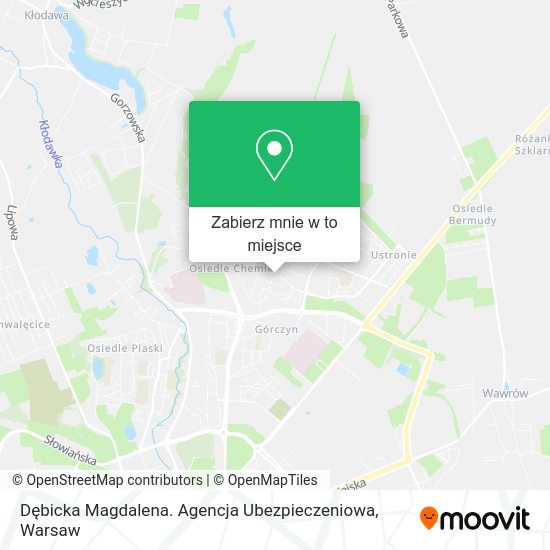 Mapa Dębicka Magdalena. Agencja Ubezpieczeniowa