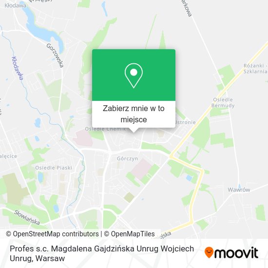 Mapa Profes s.c. Magdalena Gajdzińska Unrug Wojciech Unrug