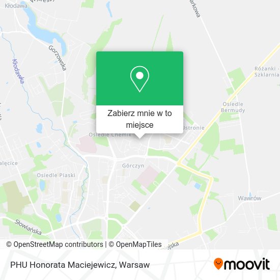 Mapa PHU Honorata Maciejewicz