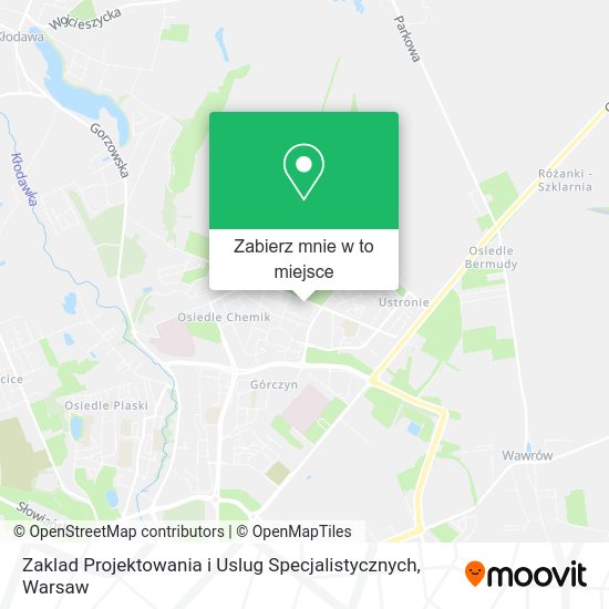 Mapa Zaklad Projektowania i Uslug Specjalistycznych