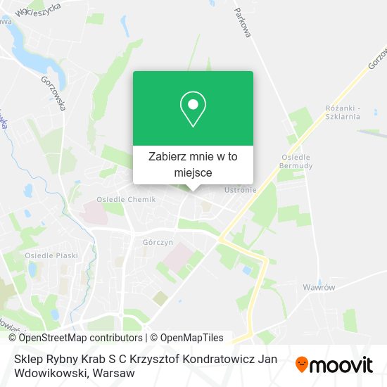 Mapa Sklep Rybny Krab S C Krzysztof Kondratowicz Jan Wdowikowski