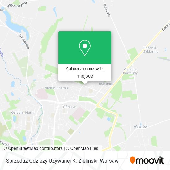 Mapa Sprzedaż Odzieży Używanej K. Zieliński