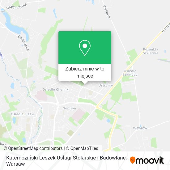 Mapa Kuternoziński Leszek Usługi Stolarskie i Budowlane