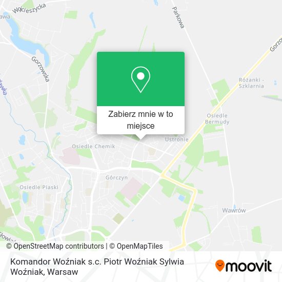 Mapa Komandor Woźniak s.c. Piotr Woźniak Sylwia Woźniak