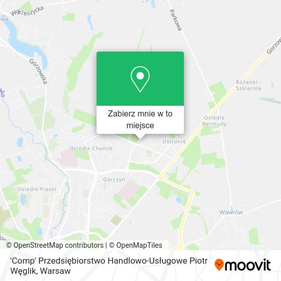 Mapa 'Comp' Przedsiębiorstwo Handlowo-Usługowe Piotr Węglik