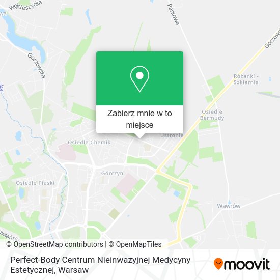 Mapa Perfect-Body Centrum Nieinwazyjnej Medycyny Estetycznej