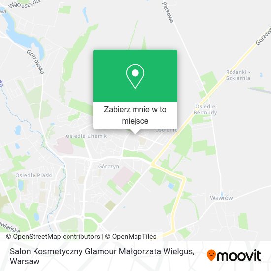 Mapa Salon Kosmetyczny Glamour Małgorzata Wielgus