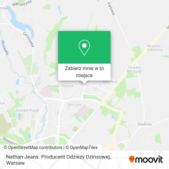 Mapa Nathan-Jeans. Producent Odzieży Dżinsowej