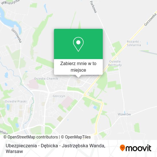 Mapa Ubezpieczenia - Dębicka - Jastrzębska Wanda