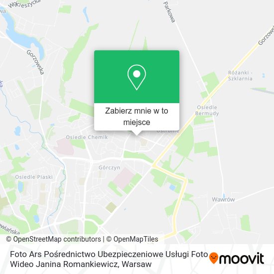 Mapa Foto Ars Pośrednictwo Ubezpieczeniowe Usługi Foto Wideo Janina Romankiewicz