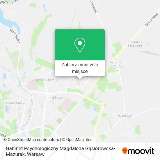 Mapa Gabinet Psychologiczny Magdalena Gąsiorowska-Mazurak