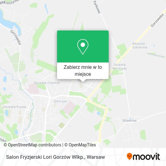 Mapa Salon Fryzjerski Lori Gorzów Wlkp.