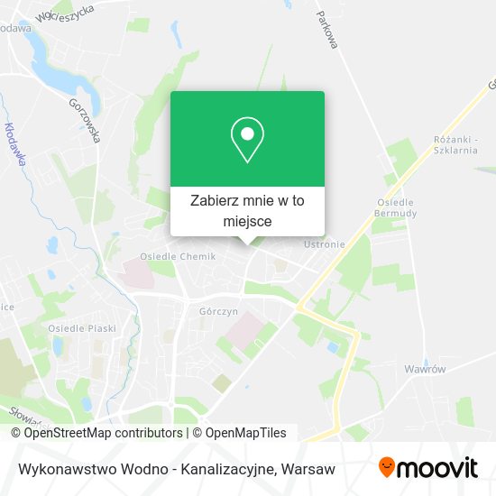 Mapa Wykonawstwo Wodno - Kanalizacyjne