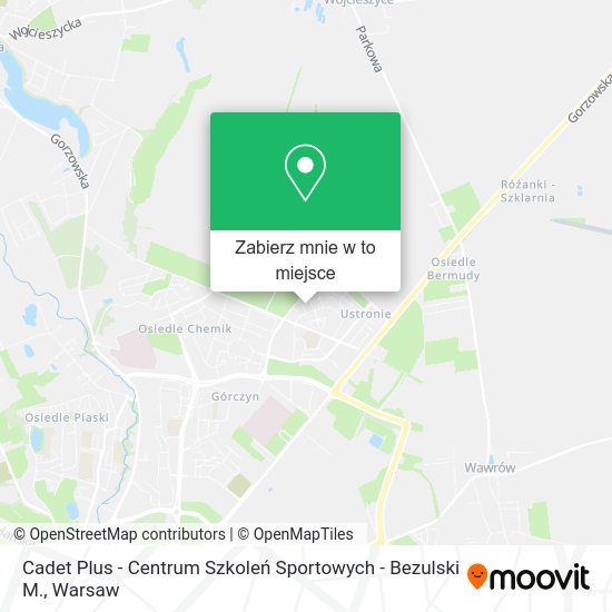 Mapa Cadet Plus - Centrum Szkoleń Sportowych - Bezulski M.