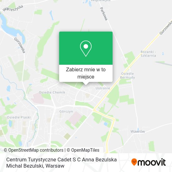 Mapa Centrum Turystyczne Cadet S C Anna Bezulska Michal Bezulski