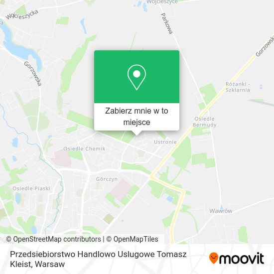 Mapa Przedsiebiorstwo Handlowo Uslugowe Tomasz Kleist