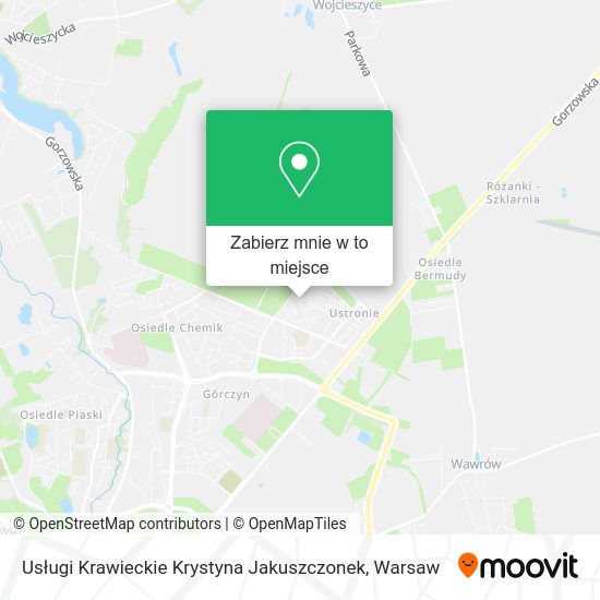 Mapa Usługi Krawieckie Krystyna Jakuszczonek