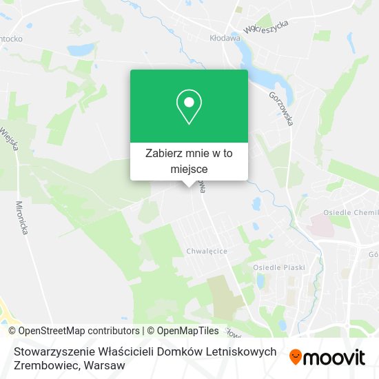 Mapa Stowarzyszenie Właścicieli Domków Letniskowych Zrembowiec