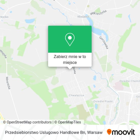 Mapa Przedsiebiorstwo Uslugowo Handlowe Bn