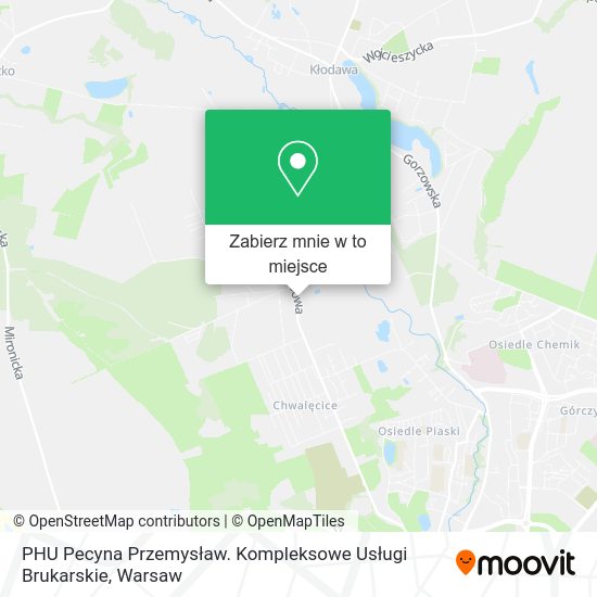 Mapa PHU Pecyna Przemysław. Kompleksowe Usługi Brukarskie