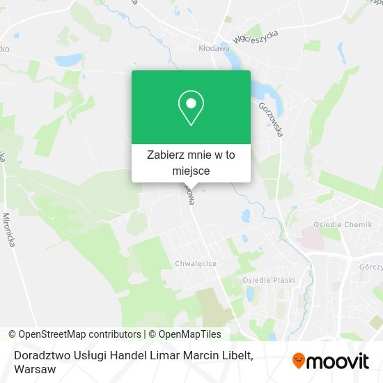 Mapa Doradztwo Usługi Handel Limar Marcin Libelt