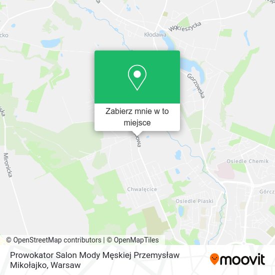 Mapa Prowokator Salon Mody Męskiej Przemysław Mikołajko