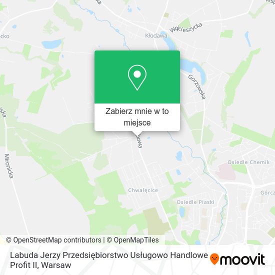 Mapa Labuda Jerzy Przedsiębiorstwo Usługowo Handlowe Profit II