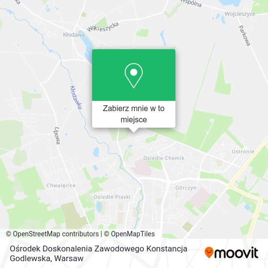 Mapa Ośrodek Doskonalenia Zawodowego Konstancja Godlewska