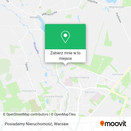 Mapa Posiadamy Nieruchomość