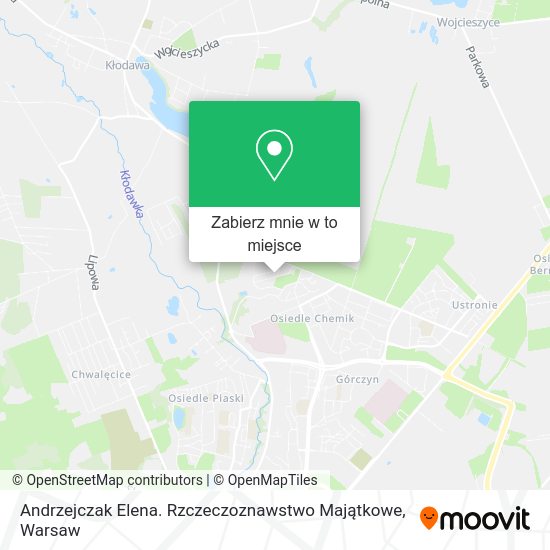 Mapa Andrzejczak Elena. Rzczeczoznawstwo Majątkowe