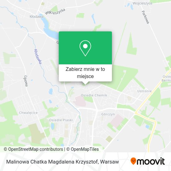 Mapa Malinowa Chatka Magdalena Krzysztof