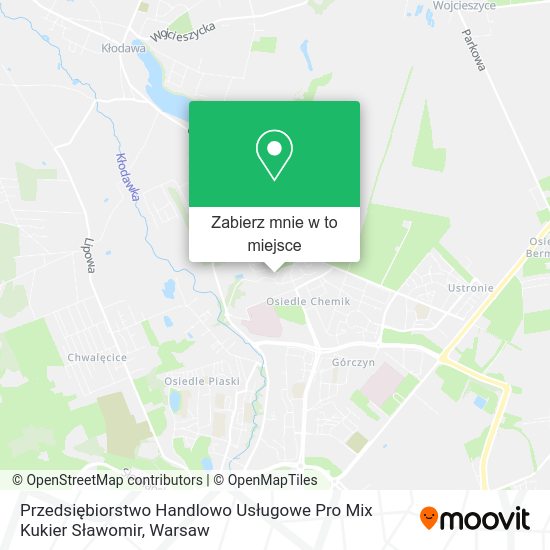 Mapa Przedsiębiorstwo Handlowo Usługowe Pro Mix Kukier Sławomir