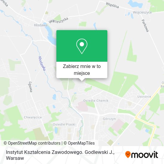 Mapa Instytut Kształcenia Zawodowego. Godlewski J.