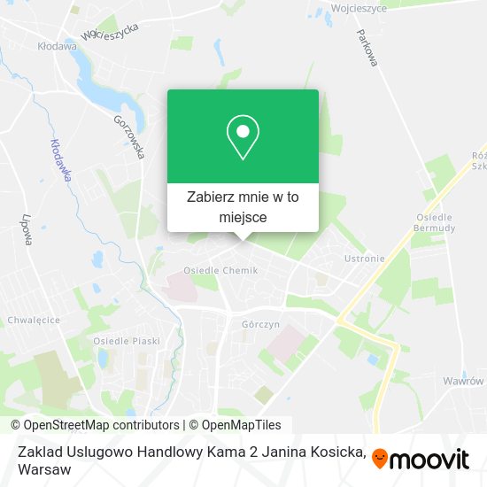 Mapa Zaklad Uslugowo Handlowy Kama 2 Janina Kosicka