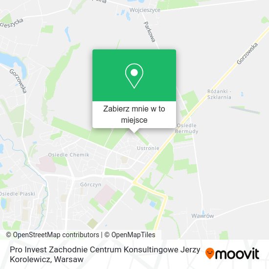 Mapa Pro Invest Zachodnie Centrum Konsultingowe Jerzy Korolewicz