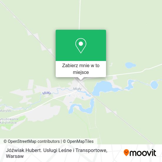 Mapa Jóźwiak Hubert. Usługi Leśne i Transportowe