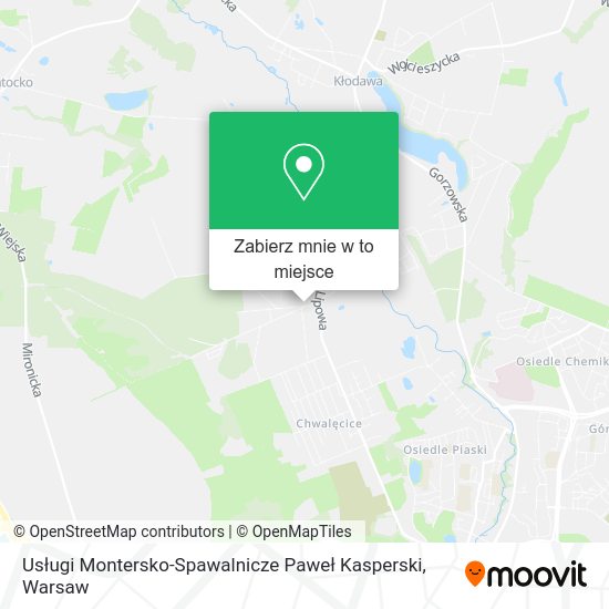 Mapa Usługi Montersko-Spawalnicze Paweł Kasperski