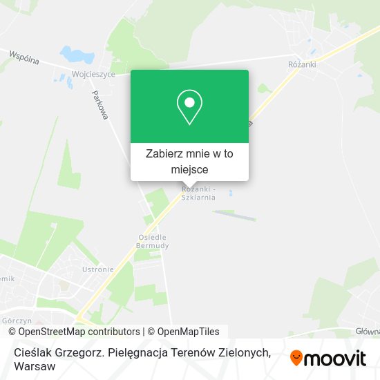 Mapa Cieślak Grzegorz. Pielęgnacja Terenów Zielonych