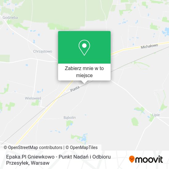 Mapa Epaka.Pl Gniewkowo - Punkt Nadań i Odbioru Przesyłek