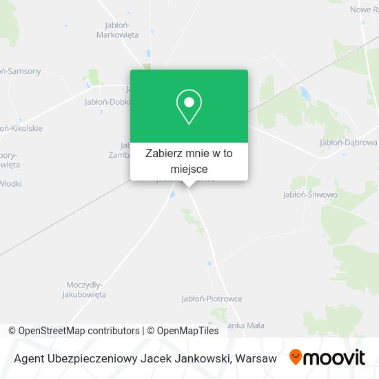 Mapa Agent Ubezpieczeniowy Jacek Jankowski