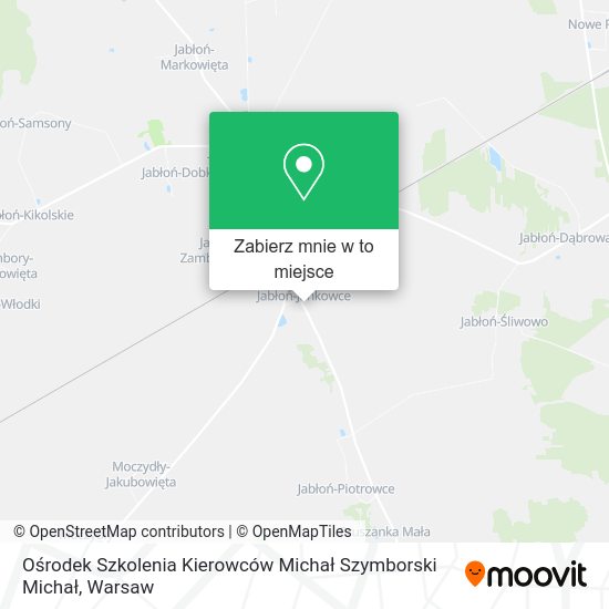 Mapa Ośrodek Szkolenia Kierowców Michał Szymborski Michał