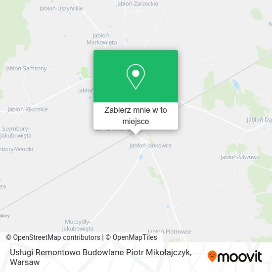 Mapa Usługi Remontowo Budowlane Piotr Mikołajczyk