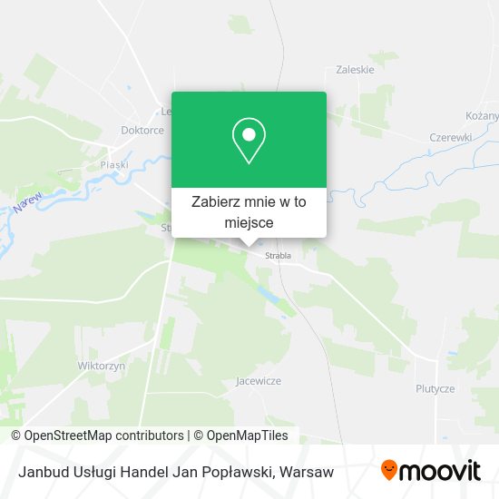 Mapa Janbud Usługi Handel Jan Popławski