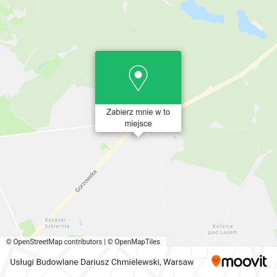 Mapa Usługi Budowlane Dariusz Chmielewski