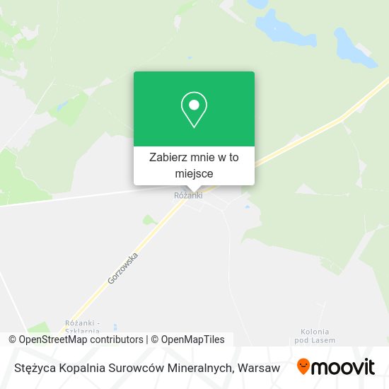 Mapa Stężyca Kopalnia Surowców Mineralnych