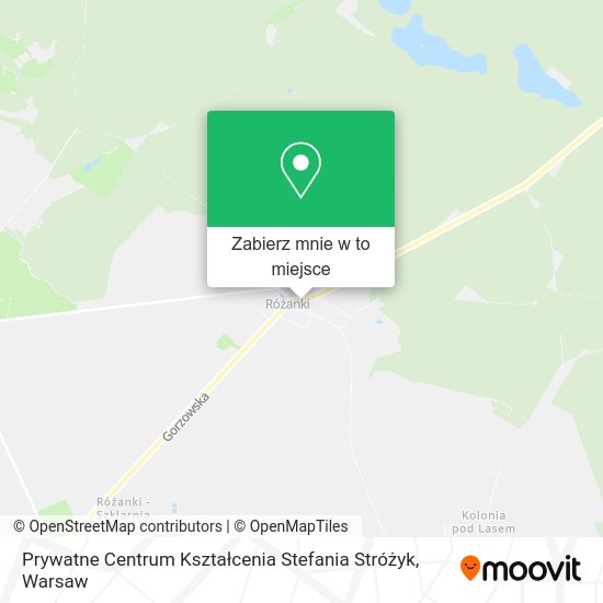 Mapa Prywatne Centrum Kształcenia Stefania Stróżyk