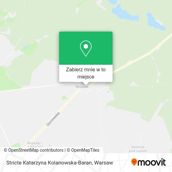 Mapa Stricte Katarzyna Kolanowska-Baran