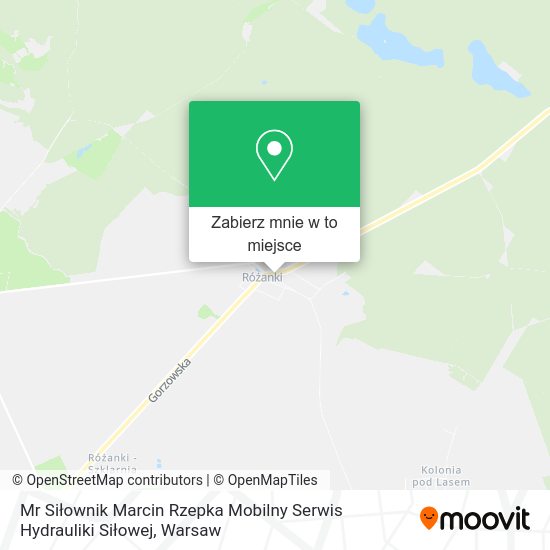 Mapa Mr Siłownik Marcin Rzepka Mobilny Serwis Hydrauliki Siłowej